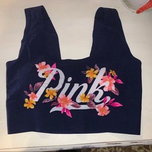 PINK bralette with flowers